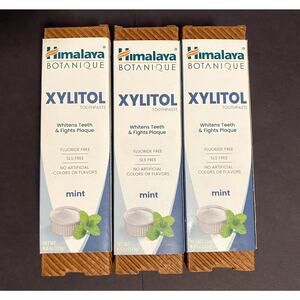 HIMALAYA BOTANIQUE XYLITOL FLUORIDE FREE MINT TOOTHPASTE BUNDLE/LOT